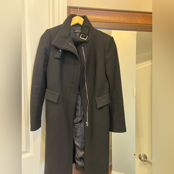 Zara Women Black Coat - Picture 1 of 4